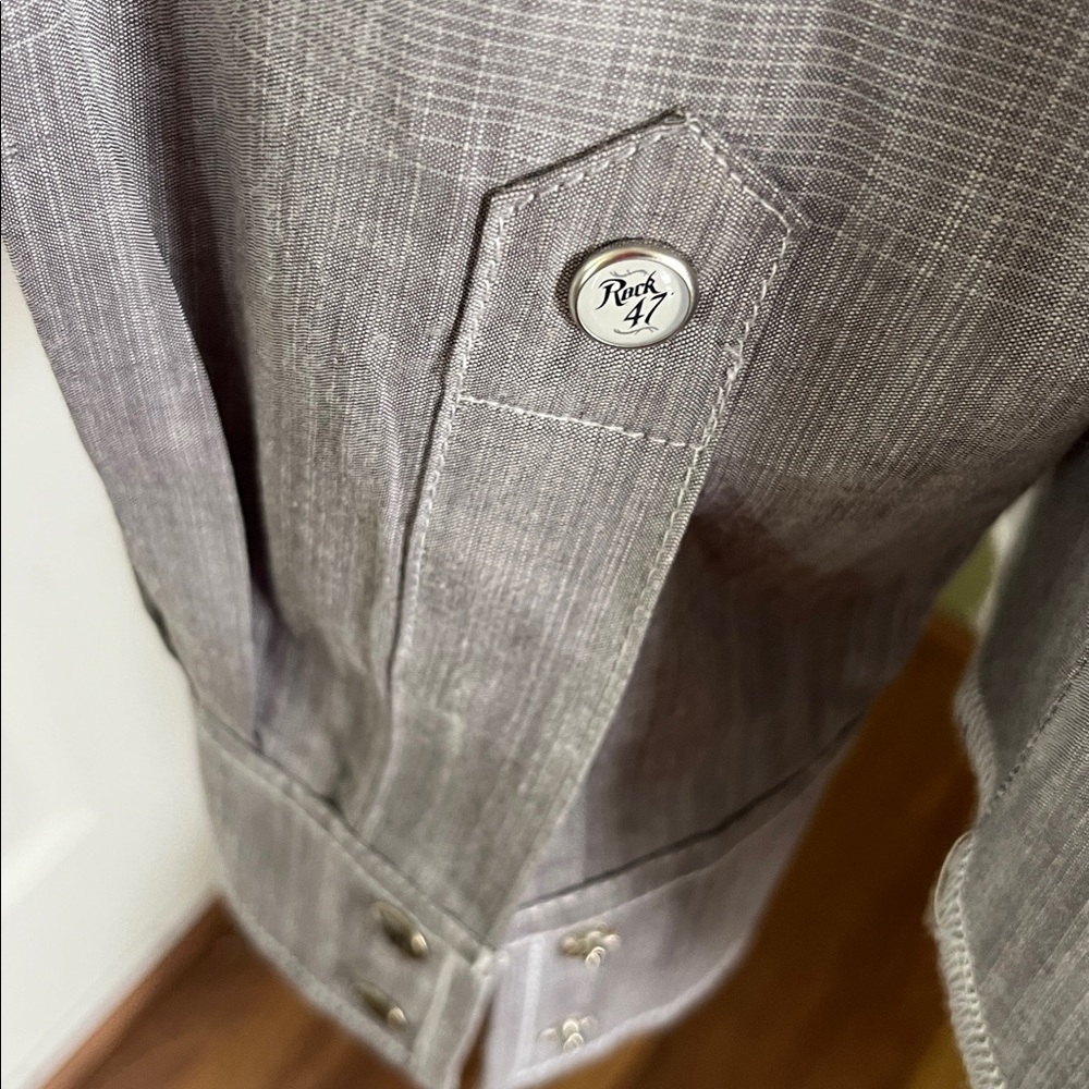 Rock 47 men’s western style shirt new - Picture 6 of 6